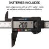 imageNEIKO 01407A Electronic Digital Caliper Measuring Tool 06 Inches Stainless Steel Construction with Large LCD Screen Quick Change Button for Inch Fraction Millimeter Conversions Digital Caliper Measurement ToolPlastic