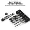 imageNEIKO 10059A Combination Drill and Tap Bit Set with Quick Change Adapter 13 Piece SAE 632NC to 1420NC and Metric Drill Bit Set M3 to M10 Metric Tap SetStubby