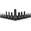 imageNEIKO 10071A 13Piece Torx Bit Socket Set S2 and CrV Steel 14Inch 38Inch and 12Inch Drive 2mm to 14mm Torx Bit Set Torque Bit Set Torx Socket SetTP Torx