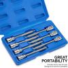imageNEIKO 10071A 13Piece Torx Bit Socket Set S2 and CrV Steel 14Inch 38Inch and 12Inch Drive 2mm to 14mm Torx Bit Set Torque Bit Set Torx Socket SetTP Torx
