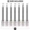 imageNEIKO 10071A 13Piece Torx Bit Socket Set S2 and CrV Steel 14Inch 38Inch and 12Inch Drive 2mm to 14mm Torx Bit Set Torque Bit Set Torx Socket SetTP Torx