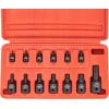 imageNEIKO 10071A 13Piece Torx Bit Socket Set S2 and CrV Steel 14Inch 38Inch and 12Inch Drive 2mm to 14mm Torx Bit Set Torque Bit Set Torx Socket SetTorx