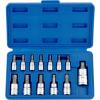 imageNEIKO 10071A 13Piece Torx Bit Socket Set S2 and CrV Steel 14Inch 38Inch and 12Inch Drive 2mm to 14mm Torx Bit Set Torque Bit Set Torx Socket SetTorx