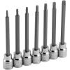 imageNEIKO 10071A 13Piece Torx Bit Socket Set S2 and CrV Steel 14Inch 38Inch and 12Inch Drive 2mm to 14mm Torx Bit Set Torque Bit Set Torx Socket SetTorx