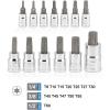 imageNEIKO 10071A 13Piece Torx Bit Socket Set S2 and CrV Steel 14Inch 38Inch and 12Inch Drive 2mm to 14mm Torx Bit Set Torque Bit Set Torx Socket SetTorx