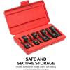 imageNEIKO 10071A 13Piece Torx Bit Socket Set S2 and CrV Steel 14Inch 38Inch and 12Inch Drive 2mm to 14mm Torx Bit Set Torque Bit Set Torx Socket SetTorx