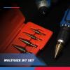 imageNEIKO 10194A Titanium Step Drill Bit HighSpeed AlloySteel Bit Hole Expander for Wood and Metal 10 Step Sizes from 14 Inch to 1 38 InchesStraight