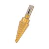 imageNEIKO 10194A Titanium Step Drill Bit HighSpeed AlloySteel Bit Hole Expander for Wood and Metal 10 Step Sizes from 14 Inch to 1 38 InchesStraight