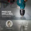imageNEIKO 10235B 1316 Drill Bit for Metal 12 Shank Silver and Deming 135 Split Point High Speed Steel Drilling Bit for Metals Wood Plastics Composite MaterialsStubby