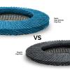 imageNEIKO 11106A 10 Pack Aluminum Oxide Flap Discs 412 for Angle Grinder 40 Grit Flapper Wheel Flat T27 Grinding Wheel 45 Inch Flap Disc 78quot Arbor Grinding Disc Wood ampamp Metal SandingZirconia