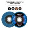 imageNEIKO 11142A 10 Pack Zirconia Flap Discs 412 for Angle Grinder 40 Grit Flapper Wheel Angled T29 Grinding Wheel 45 Inch Flap Disc 78quot Arbor Grinding Disc Flap Wheel for Wood ampamp Metal SandingZirconia