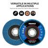 imageNEIKO 11142A 10 Pack Zirconia Flap Discs 412 for Angle Grinder 40 Grit Flapper Wheel Angled T29 Grinding Wheel 45 Inch Flap Disc 78quot Arbor Grinding Disc Flap Wheel for Wood ampamp Metal SandingZirconia