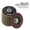 imageNEIKO 11142A 10 Pack Zirconia Flap Discs 412 for Angle Grinder 40 Grit Flapper Wheel Angled T29 Grinding Wheel 45 Inch Flap Disc 78quot Arbor Grinding Disc Flap Wheel for Wood ampamp Metal SandingAO