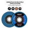 imageNEIKO 11142A 10 Pack Zirconia Flap Discs 412 for Angle Grinder 40 Grit Flapper Wheel Angled T29 Grinding Wheel 45 Inch Flap Disc 78quot Arbor Grinding Disc Flap Wheel for Wood ampamp Metal SandingZirconia