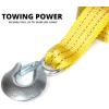 imageNEIKO 51008A Heavy Duty Tow Strap with Hooks 2 x 30 10000 LB Capacity Tow Rope for Vehicles Cars Trucks ATV Tow Strap2 x 20 2 Pack