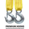 imageNEIKO 51008A Heavy Duty Tow Strap with Hooks 2 x 30 10000 LB Capacity Tow Rope for Vehicles Cars Trucks ATV Tow Strap2 x 20 Tow Strap