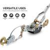 imageNEIKO 51008A Heavy Duty Tow Strap with Hooks 2 x 30 10000 LB Capacity Tow Rope for Vehicles Cars Trucks ATV Tow StrapCome Along Winch