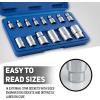 imageNeiko 02473A External Torx Plus Socket Set10 Piece  14Inch EP6  EP8 38Inch EP10  EP16 12Inch Square Drive EP18 and EP24  CRV SteelETorx