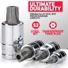 imageNeiko 02473A External Torx Plus Socket Set10 Piece  14Inch EP6  EP8 38Inch EP10  EP16 12Inch Square Drive EP18 and EP24  CRV SteelTP Torx Plus