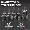 imageNeiko 02473A External Torx Plus Socket Set10 Piece  14Inch EP6  EP8 38Inch EP10  EP16 12Inch Square Drive EP18 and EP24  CRV SteelTP Torx Plus