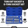 imageNeiko 02473A External Torx Plus Socket Set10 Piece  14Inch EP6  EP8 38Inch EP10  EP16 12Inch Square Drive EP18 and EP24  CRV SteelTorx  TP Torx  ETorx