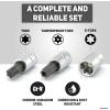 imageNeiko 02473A External Torx Plus Socket Set10 Piece  14Inch EP6  EP8 38Inch EP10  EP16 12Inch Square Drive EP18 and EP24  CRV SteelTorx  TP Torx  ETorx
