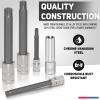 imageNeiko 02473A External Torx Plus Socket Set10 Piece  14Inch EP6  EP8 38Inch EP10  EP16 12Inch Square Drive EP18 and EP24  CRV SteelTorx  TP Torx  Torx Plus  ETorx