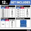 imageNeiko 02473A External Torx Plus Socket Set10 Piece  14Inch EP6  EP8 38Inch EP10  EP16 12Inch Square Drive EP18 and EP24  CRV SteelTorx Plus