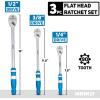 imageNeiko 03002A Stubby Ratchet 14 Inch Ratchet Wrench and Bit Driver 108Tooth Reversible Ratchet 33 Degree Mini 14 Ratchet Drive Oval Head Wrench CRV Steel Quarter Inch Small Ratchet Wrench14  38  12 Drives