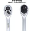 imageNeiko 03002A Stubby Ratchet 14 Inch Ratchet Wrench and Bit Driver 108Tooth Reversible Ratchet 33 Degree Mini 14 Ratchet Drive Oval Head Wrench CRV Steel Quarter Inch Small Ratchet Wrench38 Drive