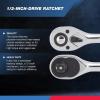 imageNeiko 03002A Stubby Ratchet 14 Inch Ratchet Wrench and Bit Driver 108Tooth Reversible Ratchet 33 Degree Mini 14 Ratchet Drive Oval Head Wrench CRV Steel Quarter Inch Small Ratchet Wrench12 Drive