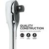 imageNeiko 03002A Stubby Ratchet 14 Inch Ratchet Wrench and Bit Driver 108Tooth Reversible Ratchet 33 Degree Mini 14 Ratchet Drive Oval Head Wrench CRV Steel Quarter Inch Small Ratchet Wrench34 Drive