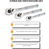imageNeiko 03002A Stubby Ratchet 14 Inch Ratchet Wrench and Bit Driver 108Tooth Reversible Ratchet 33 Degree Mini 14 Ratchet Drive Oval Head Wrench CRV Steel Quarter Inch Small Ratchet Wrench14  38  12 Drives