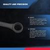 imageNeiko 03125A Heavy Duty Wrench Set  6 Piece  SAE  12Pt Combination Box EndsMetric