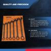 imageNeiko 03125A Heavy Duty Wrench Set  6 Piece  SAE  12Pt Combination Box EndsSAE