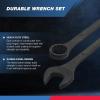 imageNeiko 03125A Heavy Duty Wrench Set  6 Piece  SAE  12Pt Combination Box EndsSAE