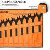 imageNeiko 03125A Heavy Duty Wrench Set  6 Piece  SAE  12Pt Combination Box EndsSAE