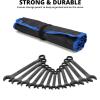 imageNeiko 03125A Heavy Duty Wrench Set  6 Piece  SAE  12Pt Combination Box EndsSAE and Metric