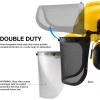 imageNeiko 53829A Protective Safety Goggles  Clear Polycarbonate Lens  Impact and Chemical Splash Resistant  Construction Lab Work Gun Shooting  Indirect Ventilation  ANSI Z871 green universalForestry Helmet