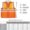 imageNeiko HighVisibility Safety Vest with Reflective Strips for Emergency Construction and Safety UseOrange
