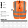 imageNeiko HighVisibility Safety Vest with Reflective Strips for Emergency Construction and Safety UseOrange