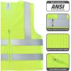 imageNeiko HighVisibility Safety Vest with Reflective Strips for Emergency Construction and Safety UseYellow