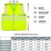 imageNeiko HighVisibility Safety Vest with Reflective Strips for Emergency Construction and Safety UseYellow