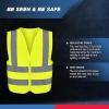 imageNeiko HighVisibility Safety Vest with Reflective Strips for Emergency Construction and Safety UseYellow