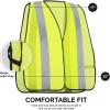 imageNeiko HighVisibility Safety Vest with Reflective Strips for Emergency Construction and Safety UseYellow