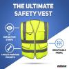 imageNeiko HighVisibility Safety Vest with Reflective Strips for Emergency Construction and Safety UseYellow