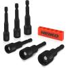 imageNEIKO 01149A Torx Head Drill Bit Set 11Piece Sizes TT6 to TT40  Tamperproof Magnetic Torx Bits  3 Quick Release Shanks  Premium S2 Steel  Compatible with Power Drills and Impact DriversNut Driver Bit