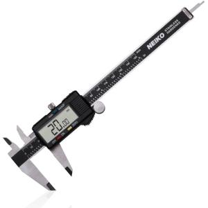 imageNEIKO 01407A Electronic Digital Caliper Measuring Tool 06 Inches Stainless Steel Construction with Large LCD Screen Quick Change Button for Inch Fraction Millimeter Conversions Digital Caliper Measurement ToolStainless Steel