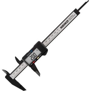 imageNEIKO 01407A Electronic Digital Caliper Measuring Tool 06 Inches Stainless Steel Construction with Large LCD Screen Quick Change Button for Inch Fraction Millimeter Conversions Digital Caliper Measurement ToolPlastic