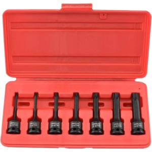imageNEIKO 10071A 13Piece Torx Bit Socket Set S2 and CrV Steel 14Inch 38Inch and 12Inch Drive 2mm to 14mm Torx Bit Set Torque Bit Set Torx Socket SetTorx